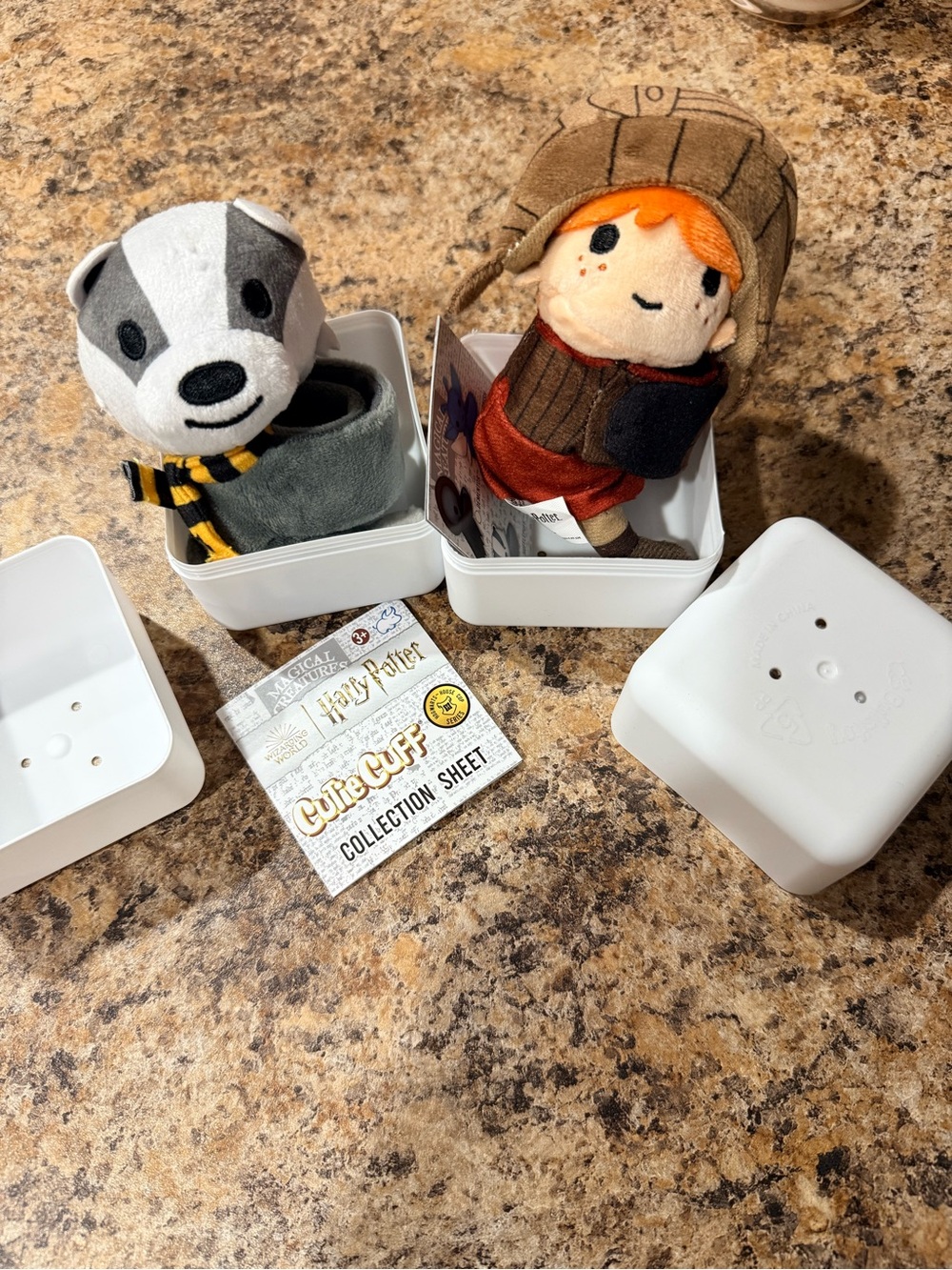 New Harry Potter Hufflepuff and Ron Cutie Cuffs